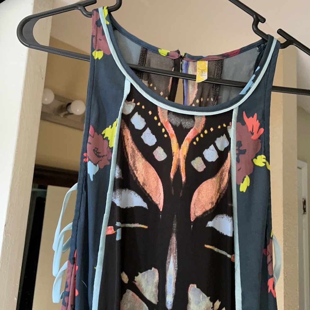 Free People xs printed summer dress!!